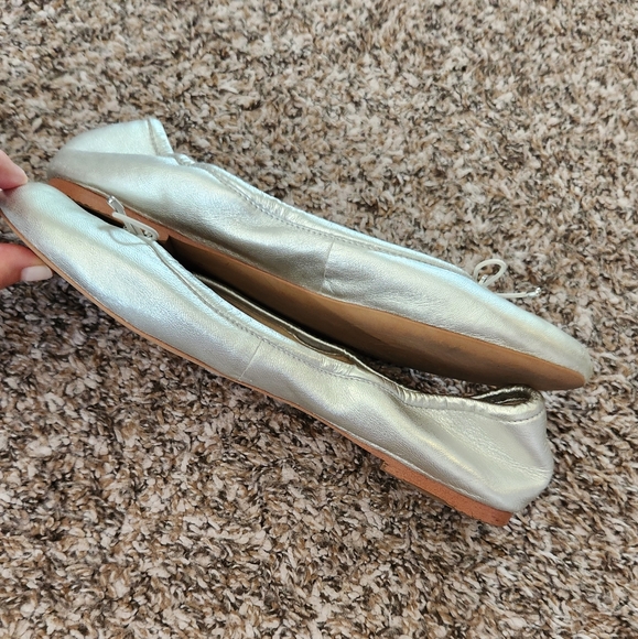 Sam Edelman Felicia Ballet Flats, Silver, Size 9.5 - Picture 8 of 9